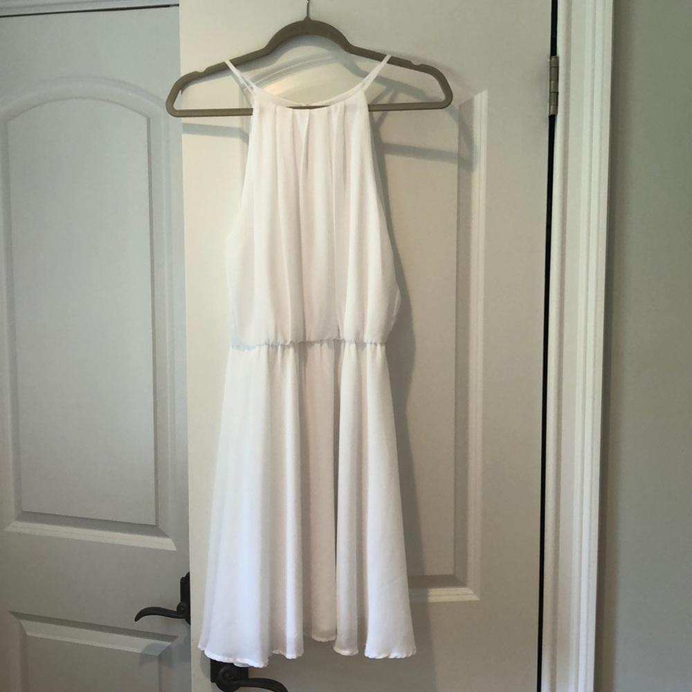 Lush Womens white dress